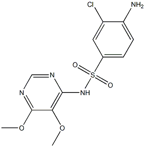 4-amino-3-chloro-N-(5,6-dimethoxypyrimidin-4-yl)benzenesulfonamide