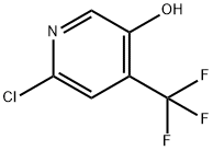 6-chloro-4-(trifluoromethyl)pyridin-3-ol Struktur