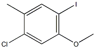 1-Chloro-4-iodo-5-methoxy-2-methyl-benzene Struktur