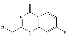 2-Chloromethyl-7-fluoro-1H-quinazolin-4-one Struktur