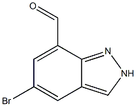 5-Bromo-2H-indazole-7-carbaldehyde Struktur