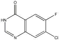 7-Chloro-6-fluoro-3H-quinazolin-4-one Struktur