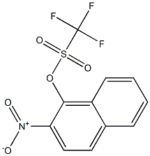 2-nitro-1-naphthalene trifluoromethanesulfonate Struktur