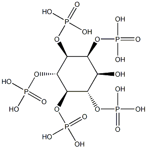 myo-Inositol 1,2,4,5,6-pentakisphosphate Struktur