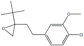 2-(tert-Butyl)-2-(4-chloro-3-methoxyphenethyl)oxirane Struktur