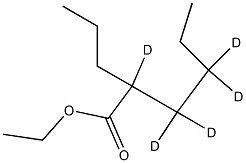 2-Propylhexanoic Acid Ethyl Ester-d5 Struktur