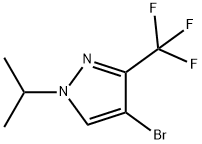 4-Bromo-1-isopropyl-3-(trifluoromethyl)pyrazole Struktur