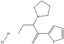 2-(Pyrrolidin-1-yl)-1-(thiophen-2-yl)butan-1-one Hydrochloride Struktur