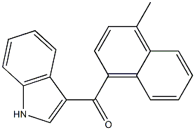 (1H-Indol-3-yl)(4-methylnaphthalen-1-yl)methanone Struktur