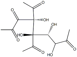 D-1,2,3,5-tetraacetylribose Struktur