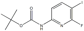 tert-butyl (6-fluoro-5-iodopyridin-2-yl)carbamate Struktur