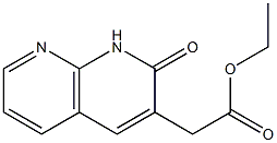 (1,2-Dihydro-2-oxo-1,8-naphthyridin-3-yl)acetic acid ethyl ester Struktur