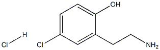 2-(2-Aminoethyl)-4-chlorophenol hydrochloride Struktur