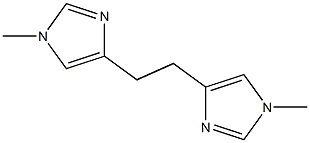 1,2-BIS-(1-METHYLIMIDAZOL-4-YL)-ETHANE Struktur