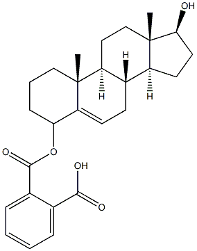 4-androstenediol phthalate Struktur