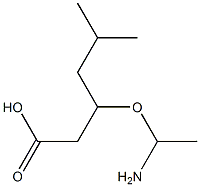 3-(2-amino-2-ethoxy)-5-methylhexanoic acid Struktur