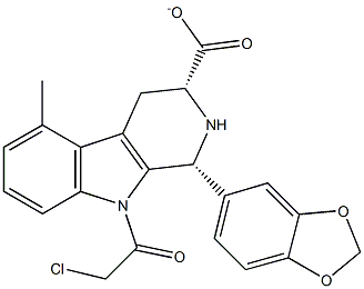 (1R,3R)-Methyl-1,2,3,4-tetrahydro-2-chloroacetyl-1-(3,4-methylenedioxyphenyl)-9H-pyrido[3,4-b]indole-3-carboxylate