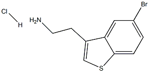 2-(5-BROMOBENZO[B]THIOPHENE-3-YL)ETHANEAMINEHYDROCHLORIDE Struktur