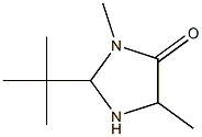 2-tert-Butyl-3,5-dimethyl-4-imidazolidinone Struktur