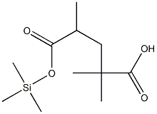 4,4-Dimethyl mono-methylglutarate, trimethylsilyl ester Struktur