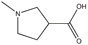 1-METHYLPYRROLIDINE-3-CARBOXYLICACID Struktur