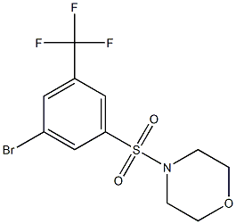 4-{[3-Bromo-5-(trifluoromethyl)phenyl]sulphonyl}morpholine Structure