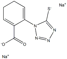 1-(4CCARBOXYPHENYL)-5-MERCAPTOTETRAZOLE DISODIUM SALT Struktur