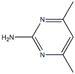 2-AMINO-4,6-DIMETHMYLPYRIMIDINE Struktur