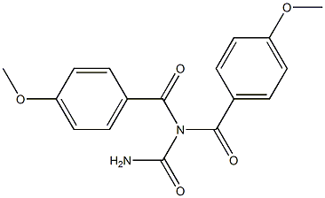 dianisoylurea Struktur