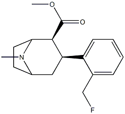 3beta-(2-fluoromethylphenyl)tropane-2beta-carboxylic acid methyl ester Struktur