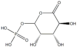 arabinonolactone-5-phosphate Struktur