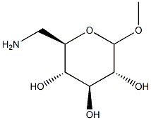 methyl-6-amino-6-deoxyglucopyranoside Struktur