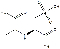 N-(1-carboxyethyl)cysteic acid Struktur