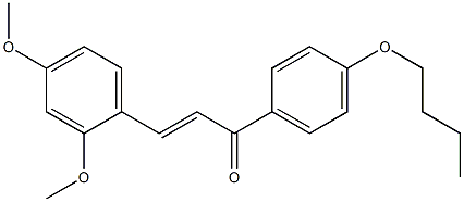 2,4-dimethoxy-4'-butoxychalcone Struktur