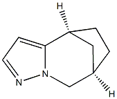 (4S,7R)-4,5,6,7-tetrahydro-4,7-methano-8H-pyrazolo(1,5-a)azepine Struktur