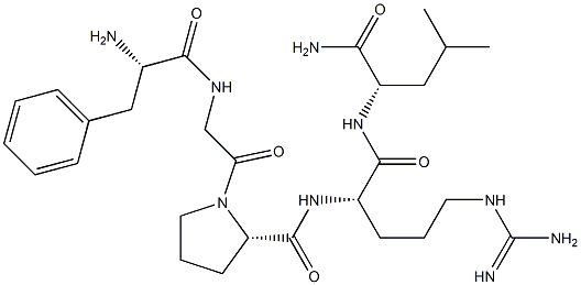 phenylalanyl-glycyl-prolyl-arginyl-leucinamide Struktur