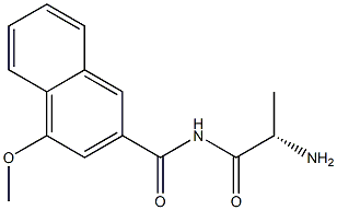 alanyl-4-methoxy-2-naphthylamide Struktur