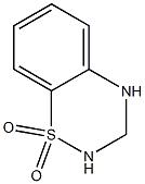 3,4-dihydro-1,2,4-benzothiadiazine-1,1-dioxide Struktur