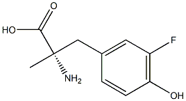 3-fluoro-alpha-methyltyrosine Struktur