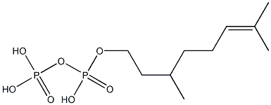 CITRONELLOLPYROPHOSPHATE Struktur