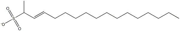 METHYLHEXADEC-2-ENESULPHONATE Struktur