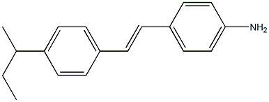 TRANS-4'-SEC-BUTYL-4-AMINOSTILBENE Struktur