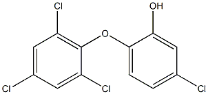 5-CHLORO-2-(2,4,6-TRICHLOROPHENOXY)PHENOL Struktur