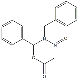 N-NITROSO-ALPHA-ACETOXYBENZYL-BENZYLAMINE Struktur