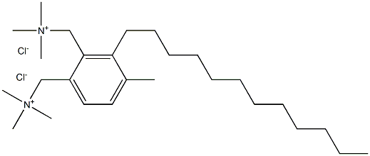 METHYLDODECYLXYLYLENEBIS(TRIMETHYLAMMONIUMCHLORIDE) Struktur