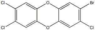 2,3,7-TRICHLORO-8-BROMODIBENZO-PARA-DIOXIN Struktur