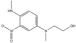 N,N'-DIMETHYL-N-HYDROXYETHYL-3-NITRO-PARA-PHENYLENEDIAMINE Struktur