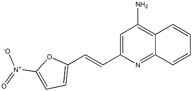 2-(5-NITRO-2-FURYLVINYL)-4-AMINO-QUINOLINE Struktur