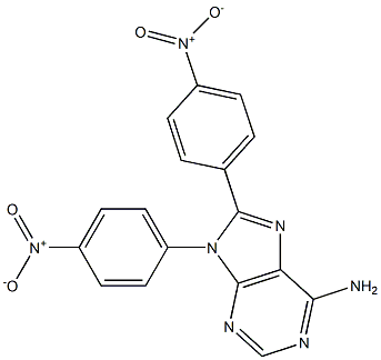 8,N9-BIS-(PARA-NITROPHENYL)ADENINE Struktur