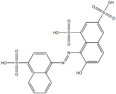 1-(4-SULPHO-1-NAPHTHYLAZO)-2-NAPHTHOL-6,8-DISULPHONICACID Struktur